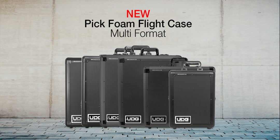 DJ Mag Tech Award-Winning accessory maker UDG GEAR launch Pick Foam Flight Case Multi Format with various sizes in Black/ Silver