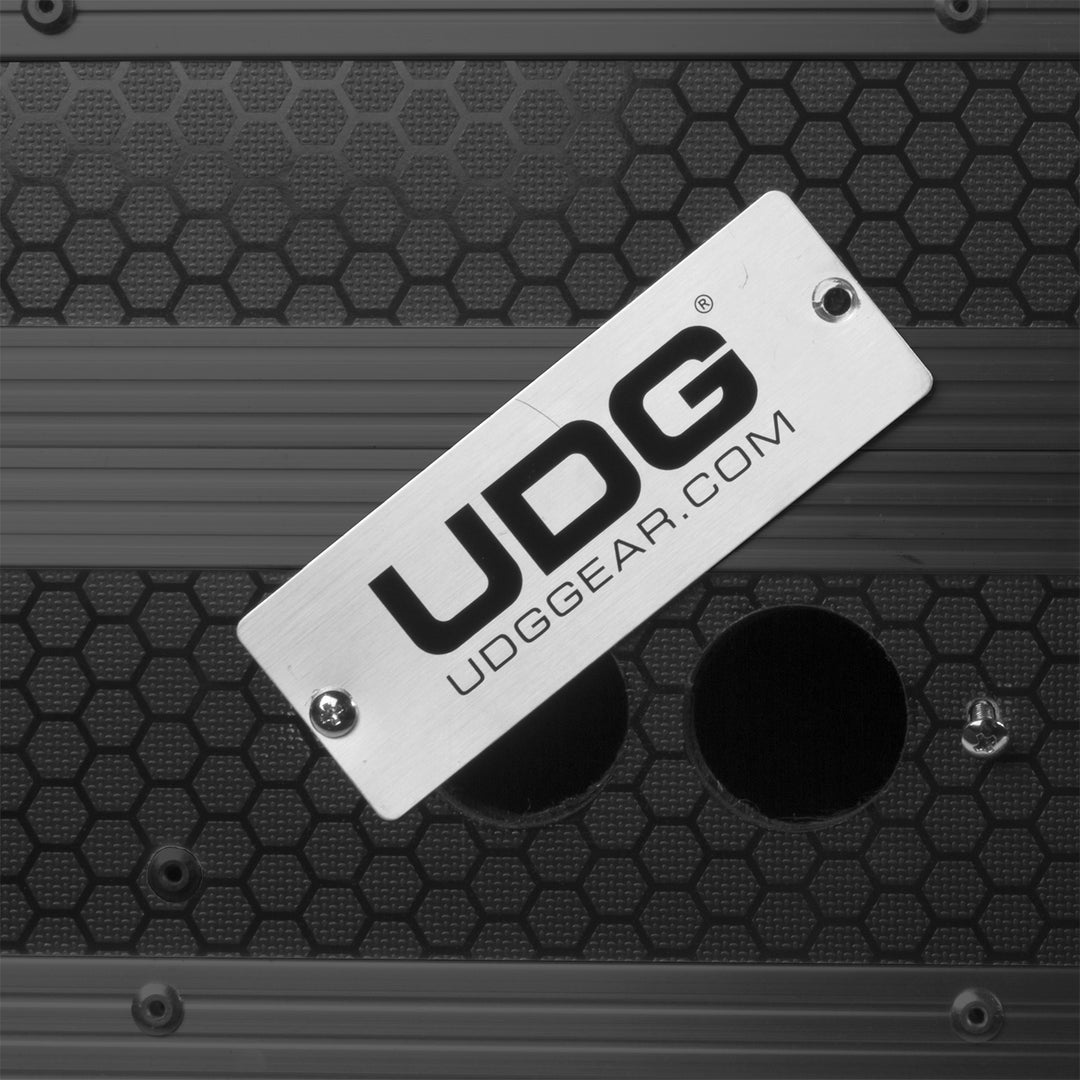 UDG Ultimate Flight Case Pioneer DJ DDJ-FLX10 Black Plus (Laptop Shelf + Wheels)