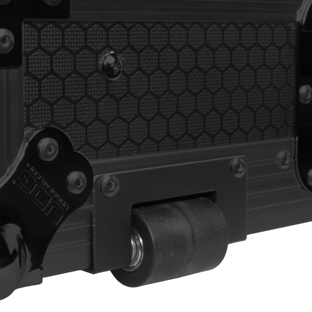 UDG Ultimate Flight Case Pioneer DJ DDJ-FLX10 Black Plus (Laptop Shelf + Wheels)