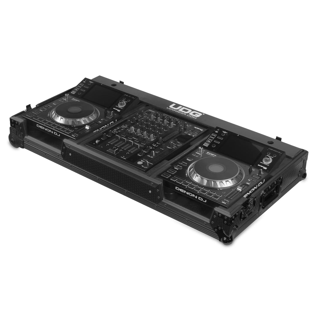 UDG Ultimate Flight Case Set Denon DJ SC5000/ X1800 Black Plus (Wheels)
