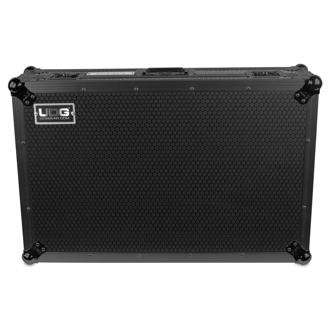 UDG Ultimate Flight Case Pioneer DJ DDJ-FLX10 Black Plus (Laptop Shelf + Wheels)