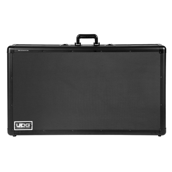Front view of a closed UDG Ultimate Pick Foam Flight Case Multi Format 3XL Black MK2