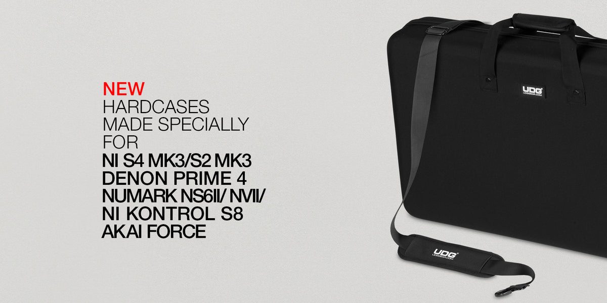 DJ Mag Tech Award-Winning accessory maker UDG GEAR launch Controller Hardcases for: NI S4 MK3/S2 MK3, Denon Prime 4, Numark NS6II/ NVII/ NI S8, Akai Force