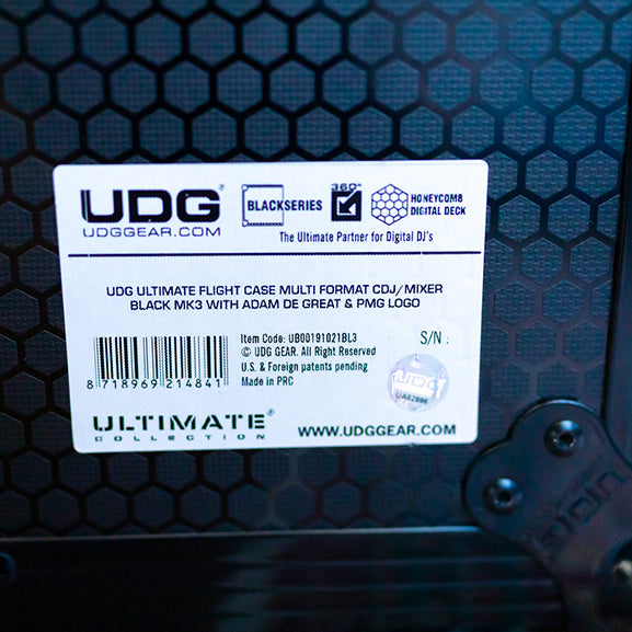 UDG x Adam De Great Flight Case Multi Format CDJ/MIXER Black MK3