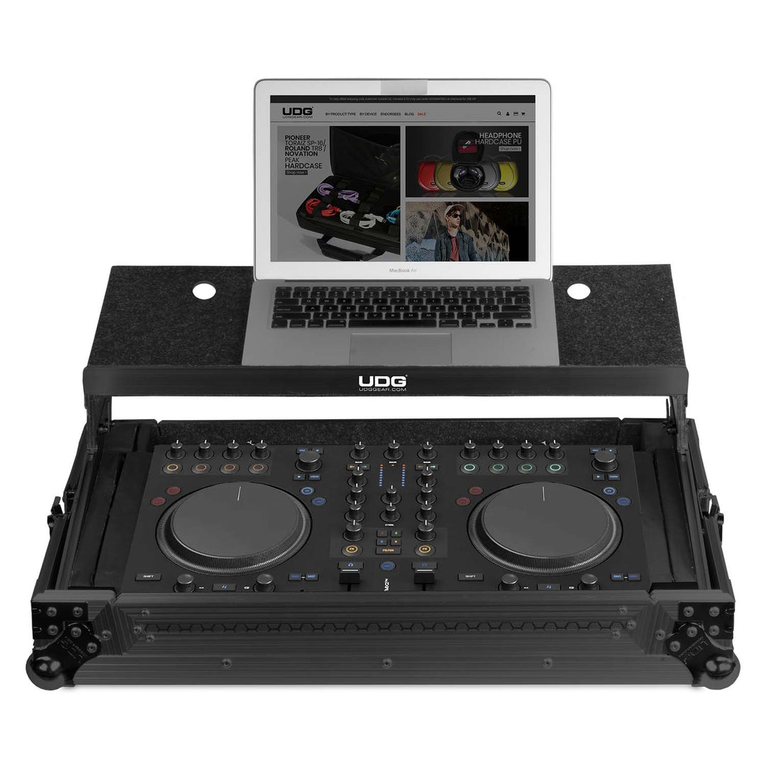 UDG Ultimate Flight Case Multi Format XL Black MK3 Plus (Laptop Shelf)