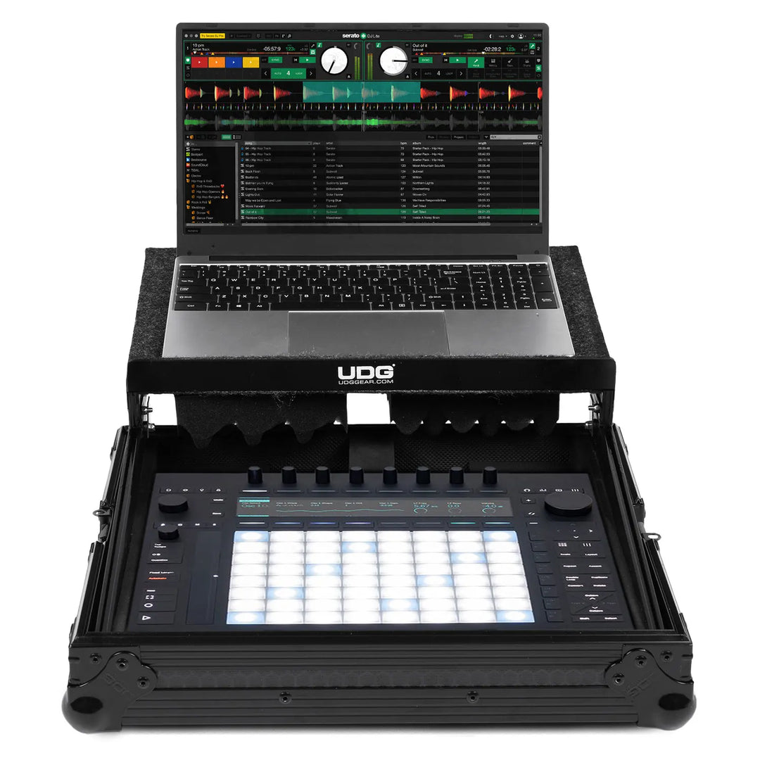 UDG Ultimate Flight Case Ableton Push 3 Black Plus (Laptop Shelf)