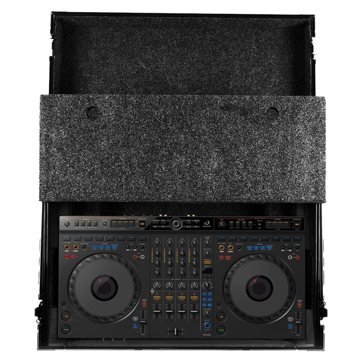 UDG Ultimate Flight Case AlphaTheta DDJ-GRV6 Black Plus (Laptop Shelf)