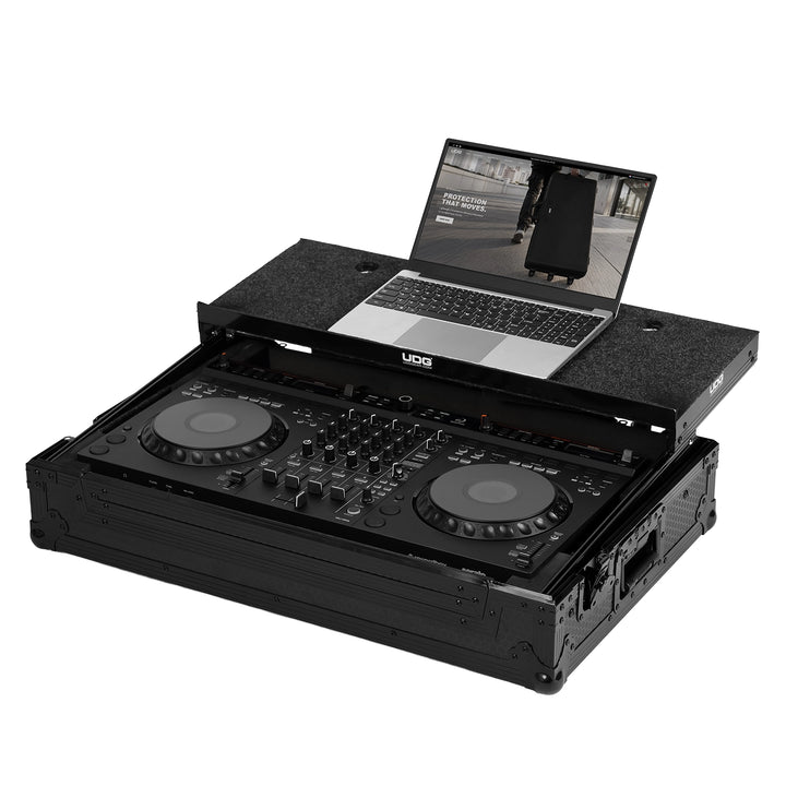 UDG Ultimate Flight Case AlphaTheta DDJ-GRV6 Black Plus (Laptop Shelf) 5