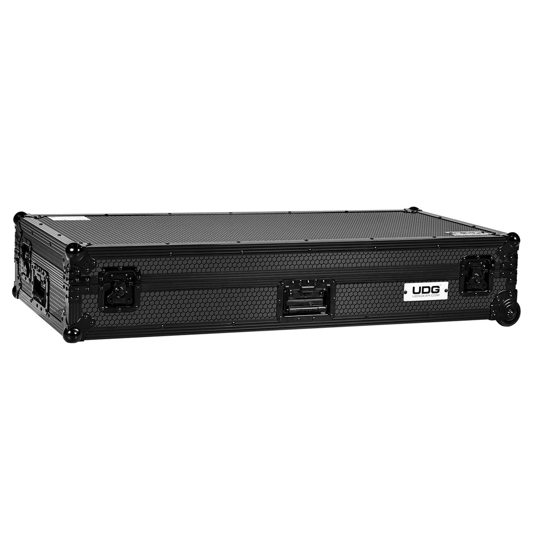 UDG Ultimate Flight Case Set AlphaTheta CDJ-3000X/DJM-A9 Black Plus (Laptop Shelf + Wheels)