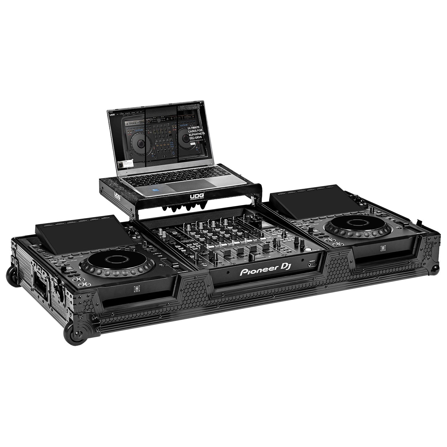 UDG Ultimate Flight Case Set AlphaTheta CDJ-3000X/DJM-A9 Black