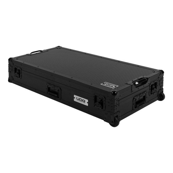 UDG Ultimate Flight Case Set AlphaTheta CDJ-3000X/ DJM-V5 Black Plus (Laptop Shelf + Wheels)
