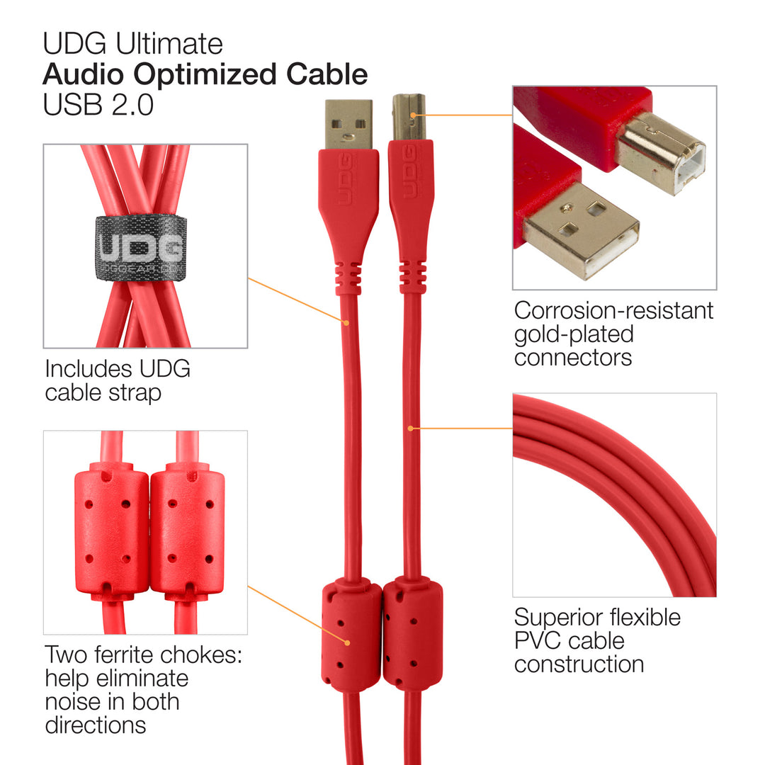 UDG U95004YL Cavo USB 2.0 (A-B) - Audio ad alta velocità ottimizzato USB 2.0 A-maschio a B-maschio, giallo, 1 metro. Compatibile con qualsiasi dispositivo USB A-B UDG U95004YL Cavo USB 2.0 (A-B) - Audio ad alta velocità ottimizzato USB 2.0 A-maschio a B-maschio, giallo, 1 metro. Compatibile con qualsiasi dispositivo USB A-B